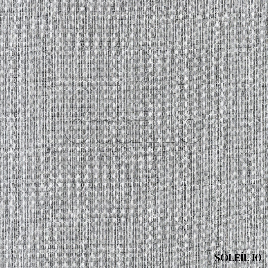Gri Modern Petek Dokulu Keten Efekli Dökümlü Düz Tül Perde | Soleil
