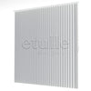 Gri Oval Düz PVC Dikey Perde