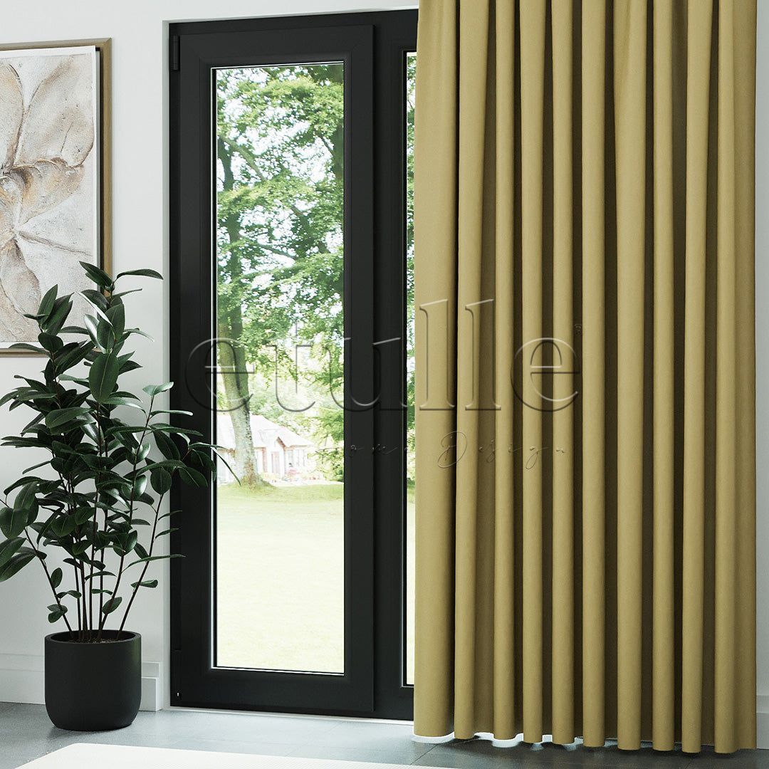 Hardal Rengi Blackout Karartma Fon Perde | Larice