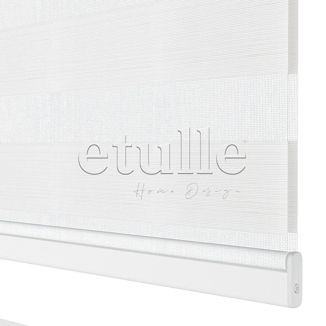 White Plain Zebra Curtain | Harlow
