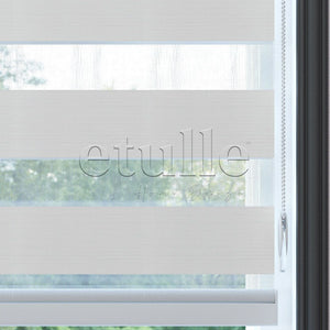White Plain Zebra Curtain | Harlow