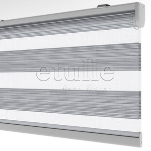 Gray Plain Zebra Curtain | Harlow
