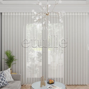 Isolate - Jacquard Vertical Tulle Curtain