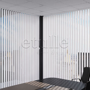 Brown - Pink Striped PVC Vertical Blinds