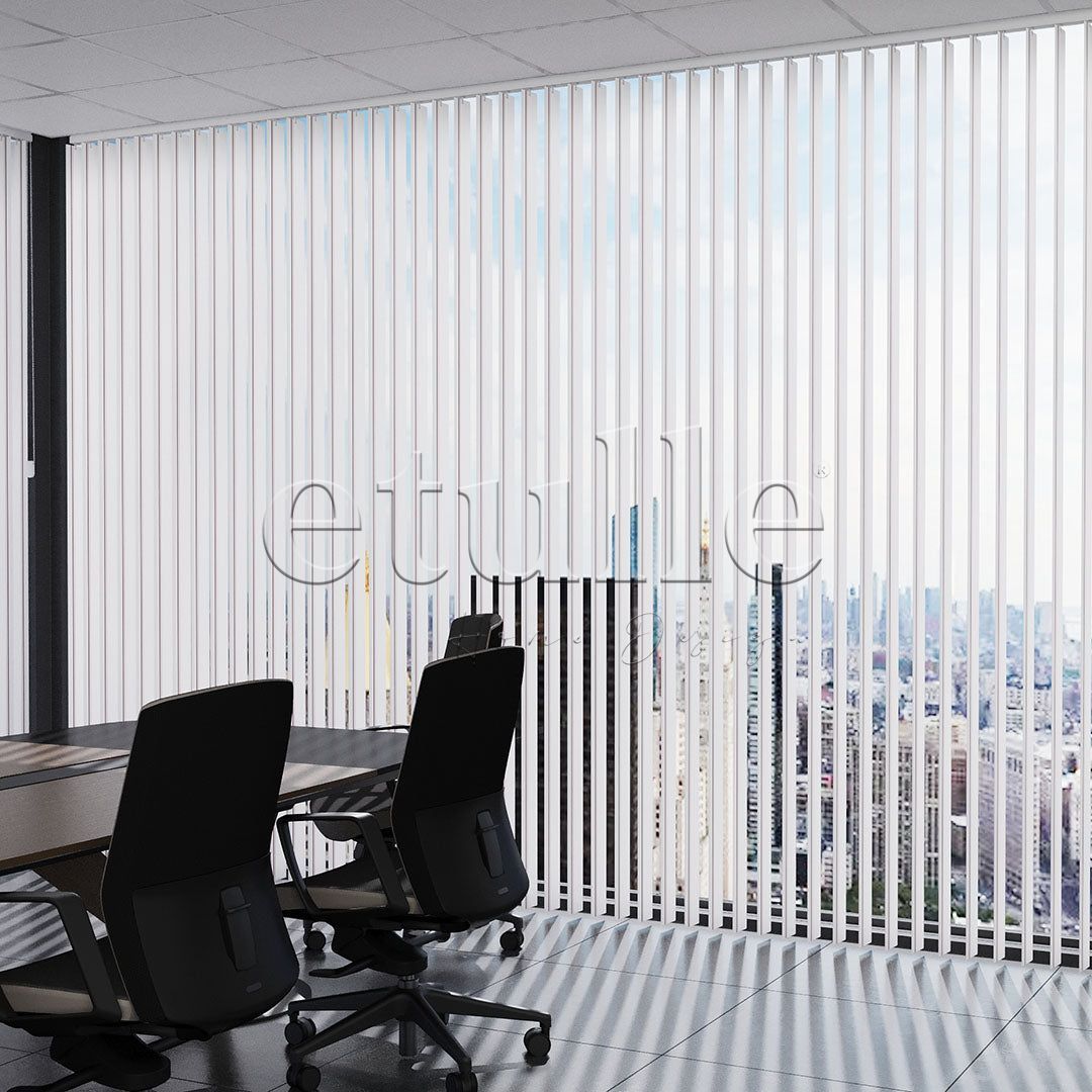 Brown - Pink Striped PVC Vertical Blinds