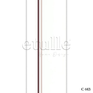 Brown - Pink Striped PVC Vertical Blinds
