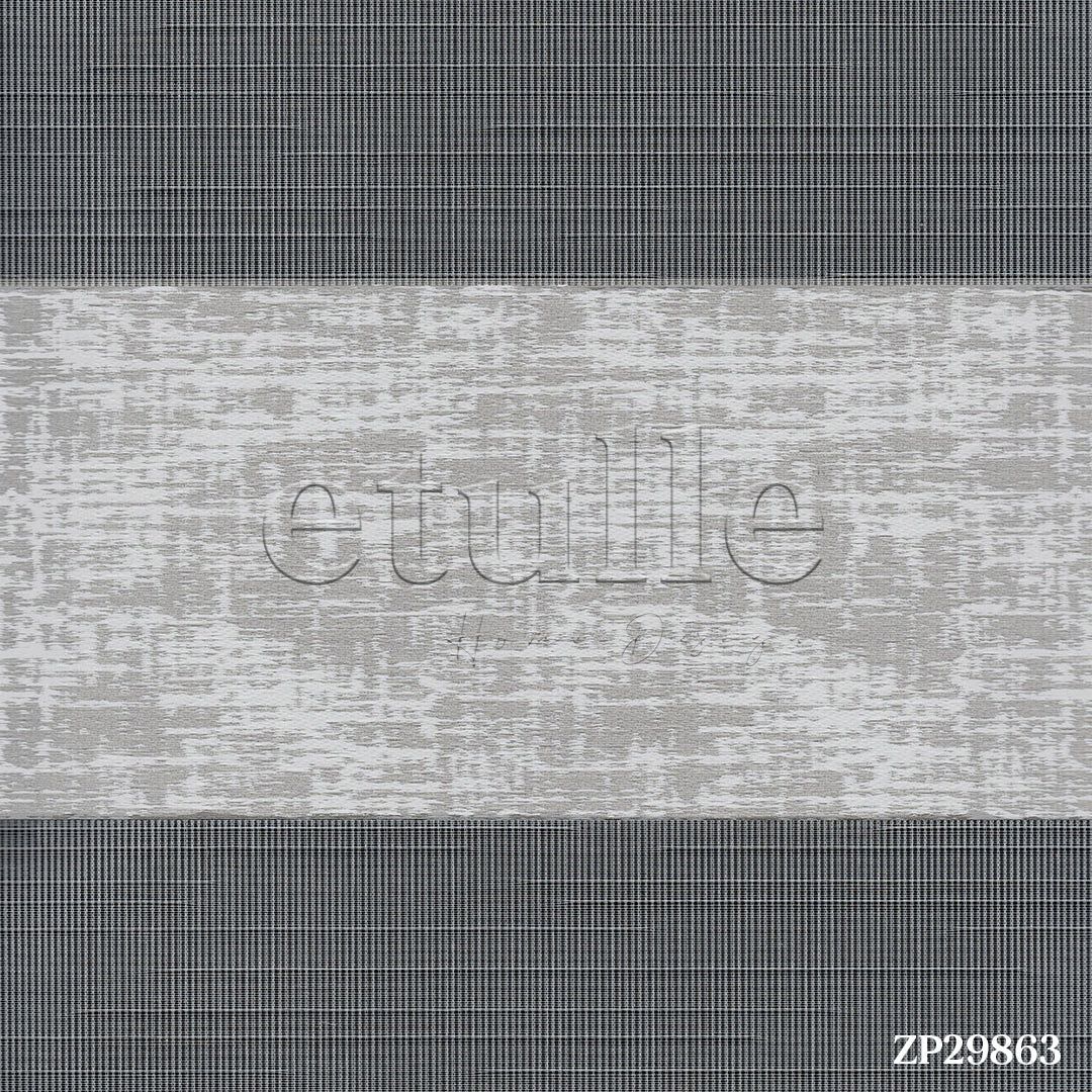 Gri Desenli Zebra Perde | Kensal