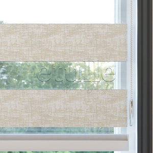 Cream Patterned Zebra Curtain | Kensal