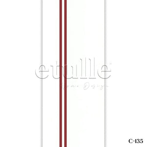 Red Striped PVC Vertical Blinds