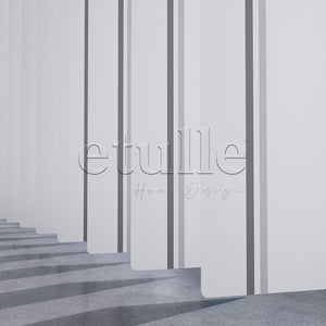 Dark Grey - Grey Striped PVC Vertical Blinds