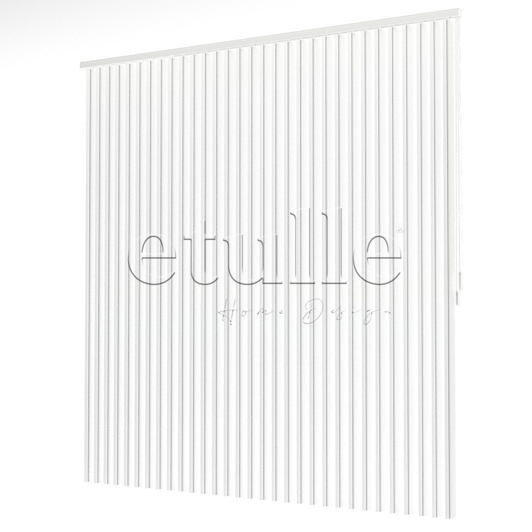 Dark Grey - Grey Striped PVC Vertical Blinds