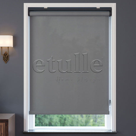 Dark Gray Matte Roller Blinds | Luca
