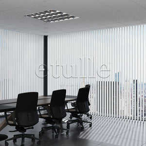 Dark Green - Green Striped PVC Vertical Blinds