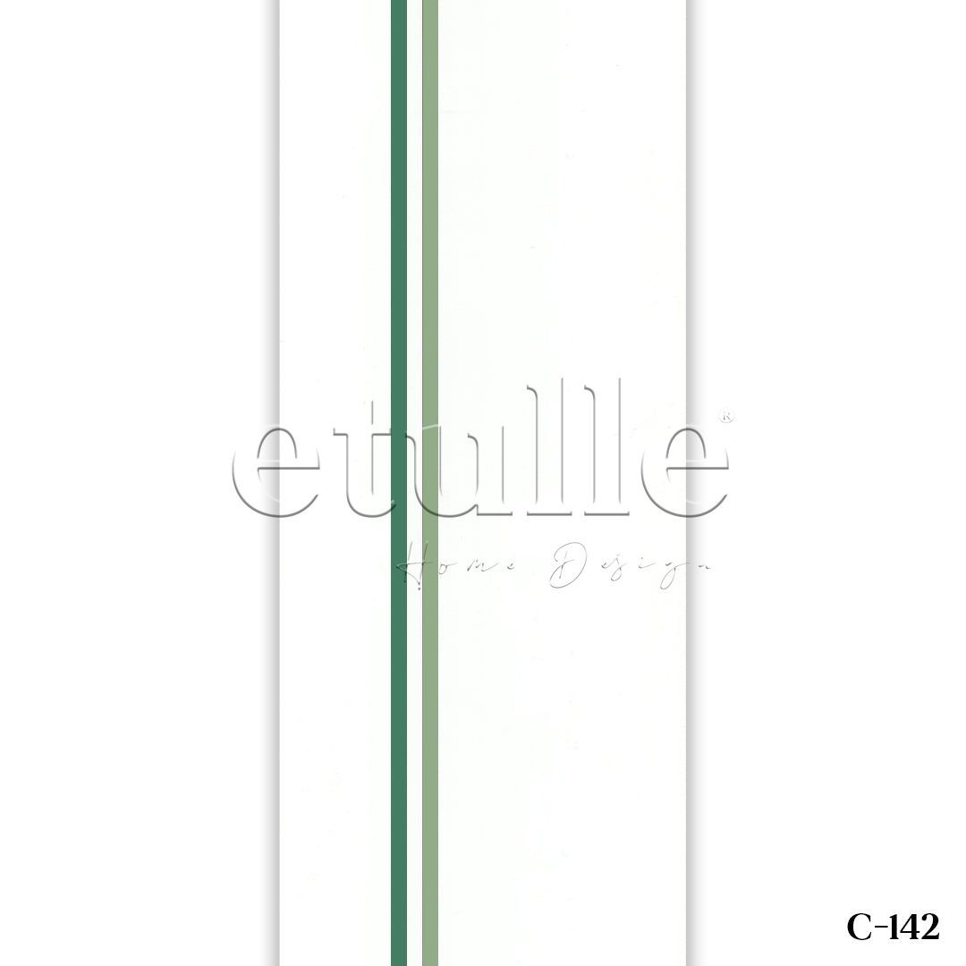 Dark Green - Green Striped PVC Vertical Blinds