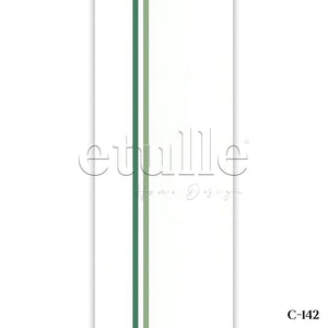 Dark Green - Green Striped PVC Vertical Blinds