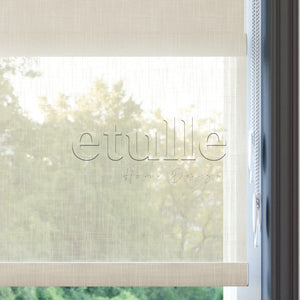Cream Patterned Double Roller Blind | Abloom