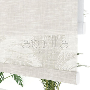Cream Patterned Double Roller Blind | Dauphine