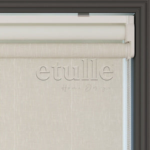 Cream Patterned Double Roller Blind | Floris