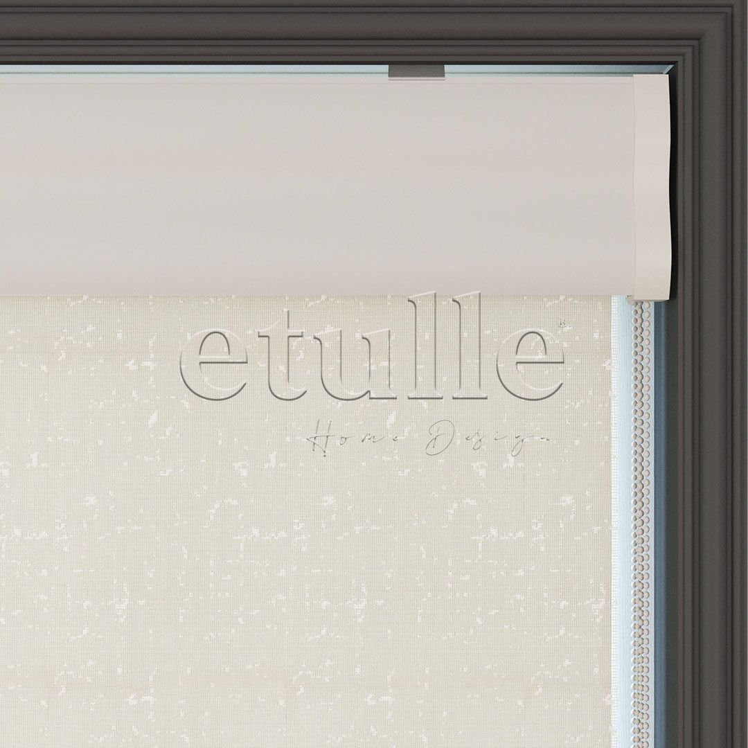 Cream Patterned Double Roller Blind | Octavia