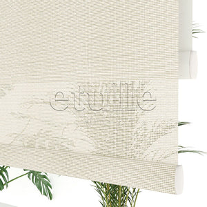Cream Plain Double Roller Blind | Lucent