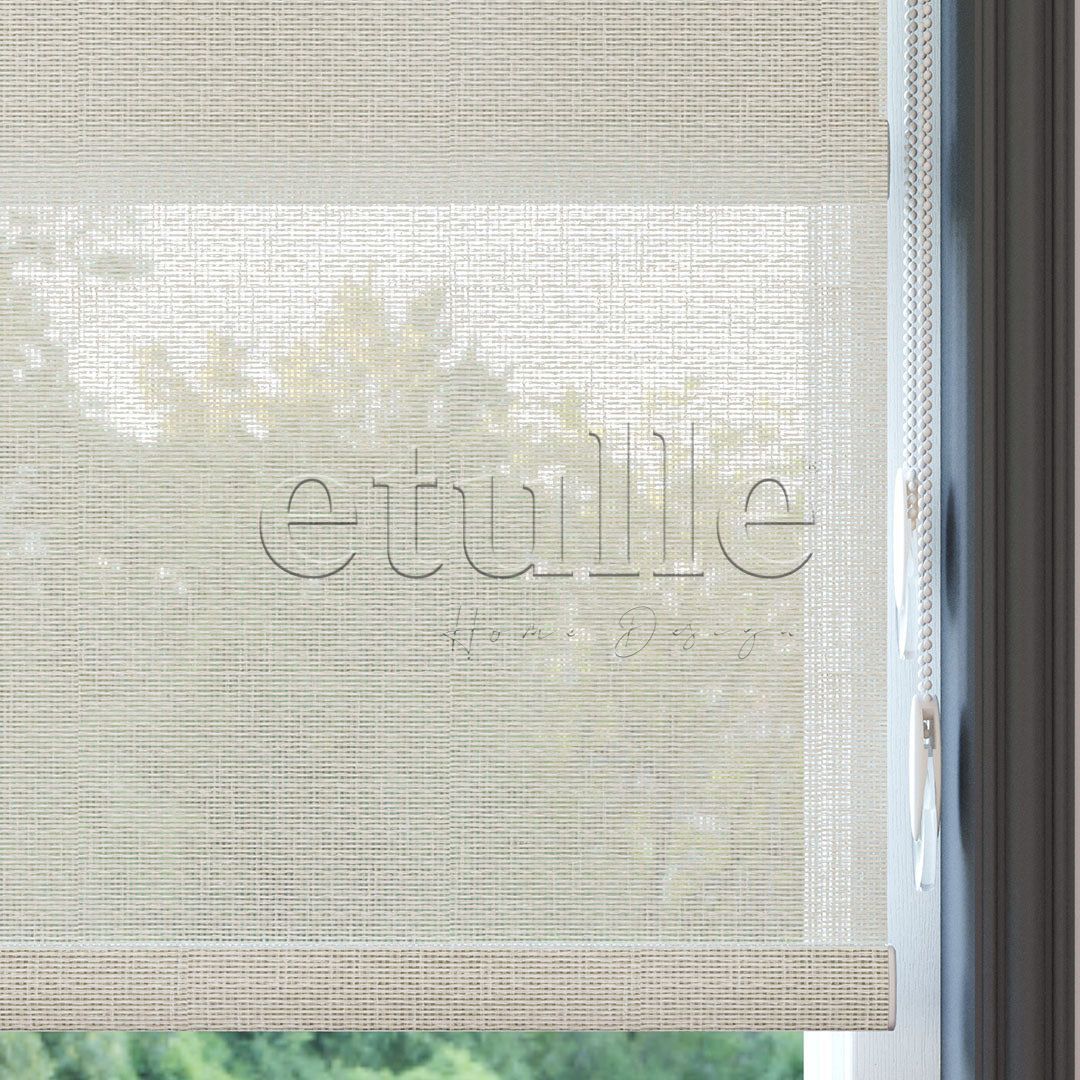 Cream Plain Double Roller Blind | Lucent