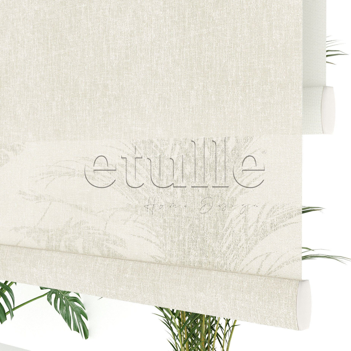 Cream Plain Double Roller Blind | Nevis