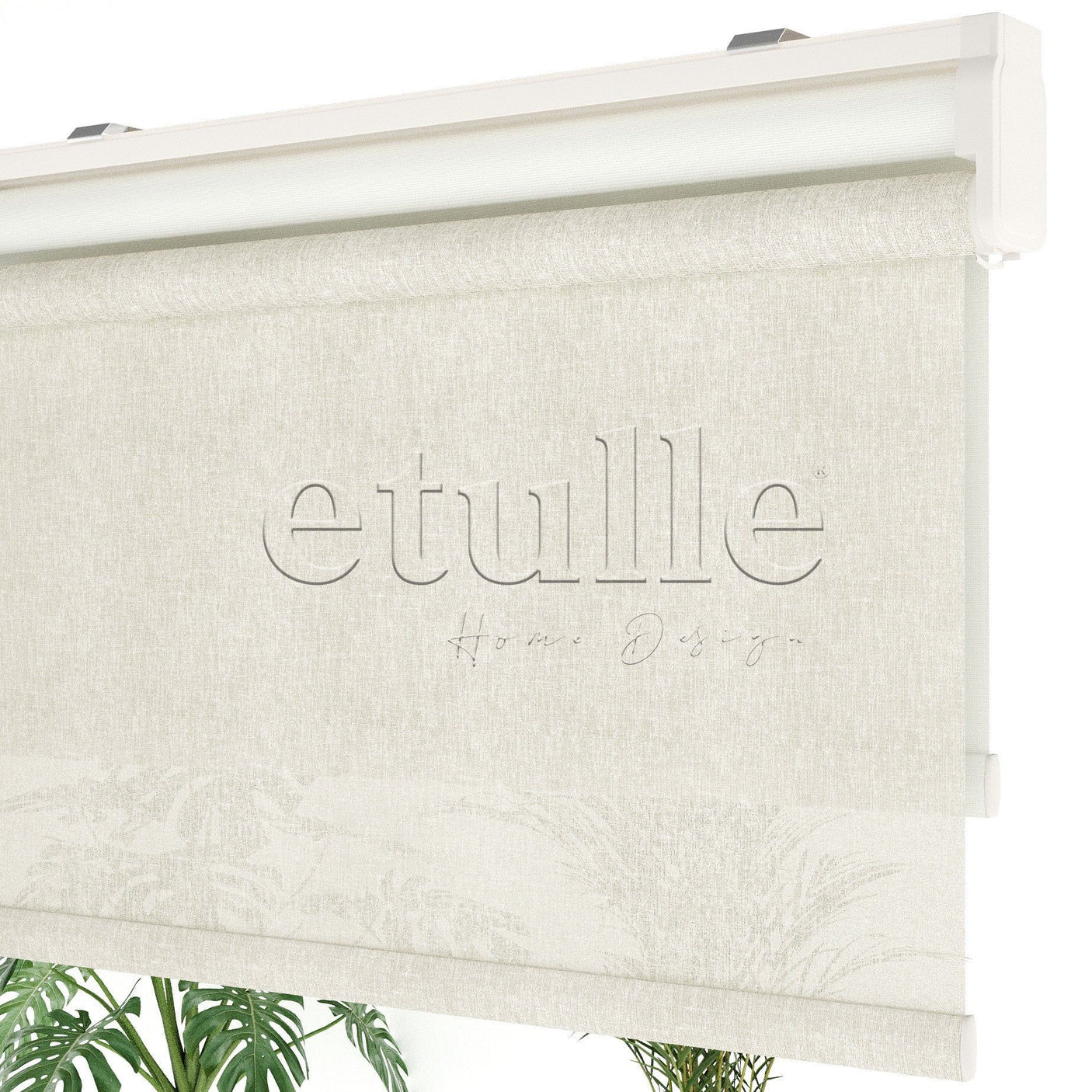 Cream Plain Double Roller Blind | Nevis