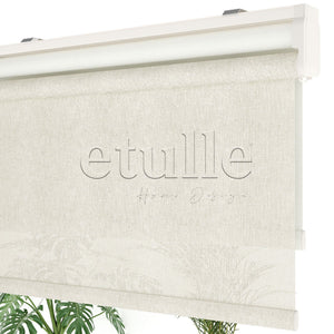 Cream Plain Double Roller Blind | Nevis