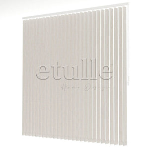 Cream Plain Fabric Vertical Blinds | Brodie