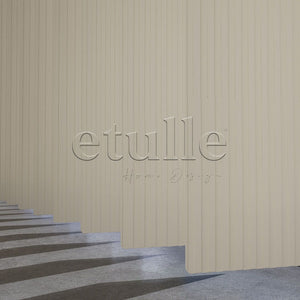 Cream Channel PVC Vertical Curtain