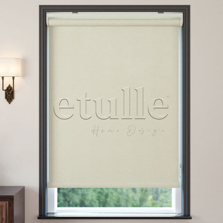 Cream Matte Linen Roller Blinds | cascade