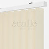Krem Oval Düz PVC Dikey Perde