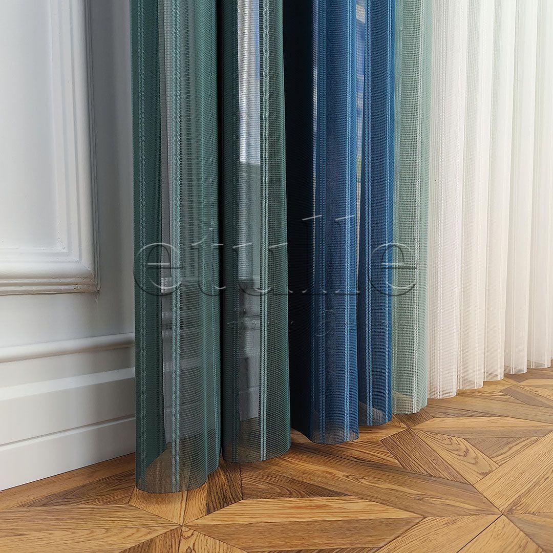 Lafe - Striped Vertical Tulle Curtain