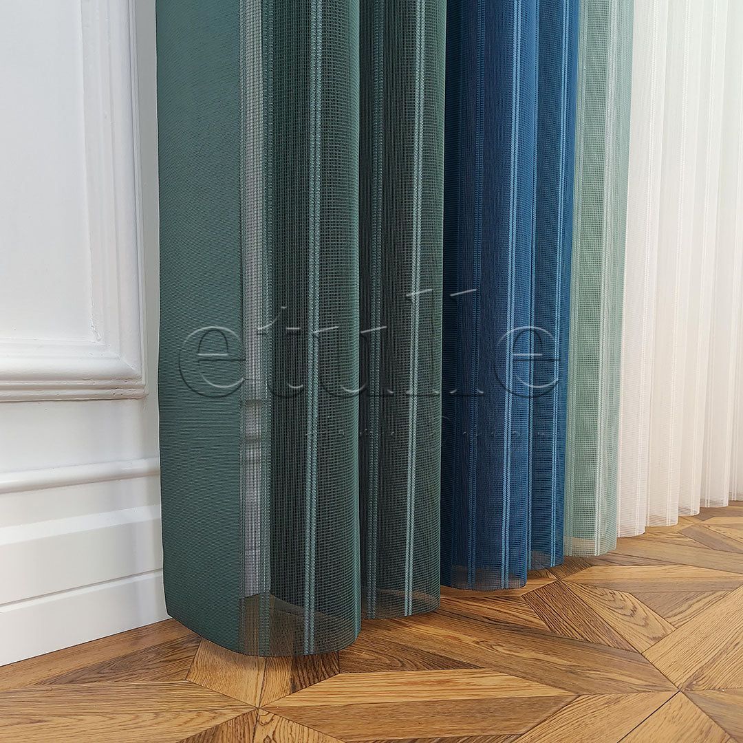 Lafe - Striped Vertical Tulle Curtain