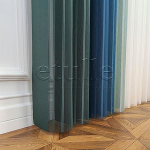 Lafe - Striped Vertical Tulle Curtain