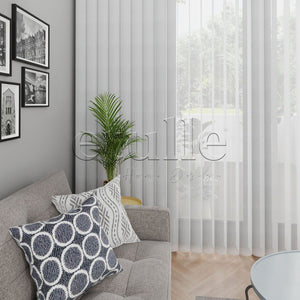 Lento - Jacquard Vertical Tulle Curtain