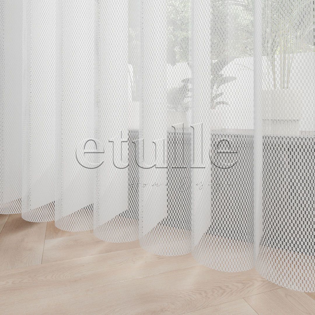 Lento - Jacquard Vertical Tulle Curtain