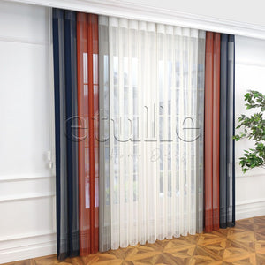 Leto - Striped Vertical Tulle Curtain