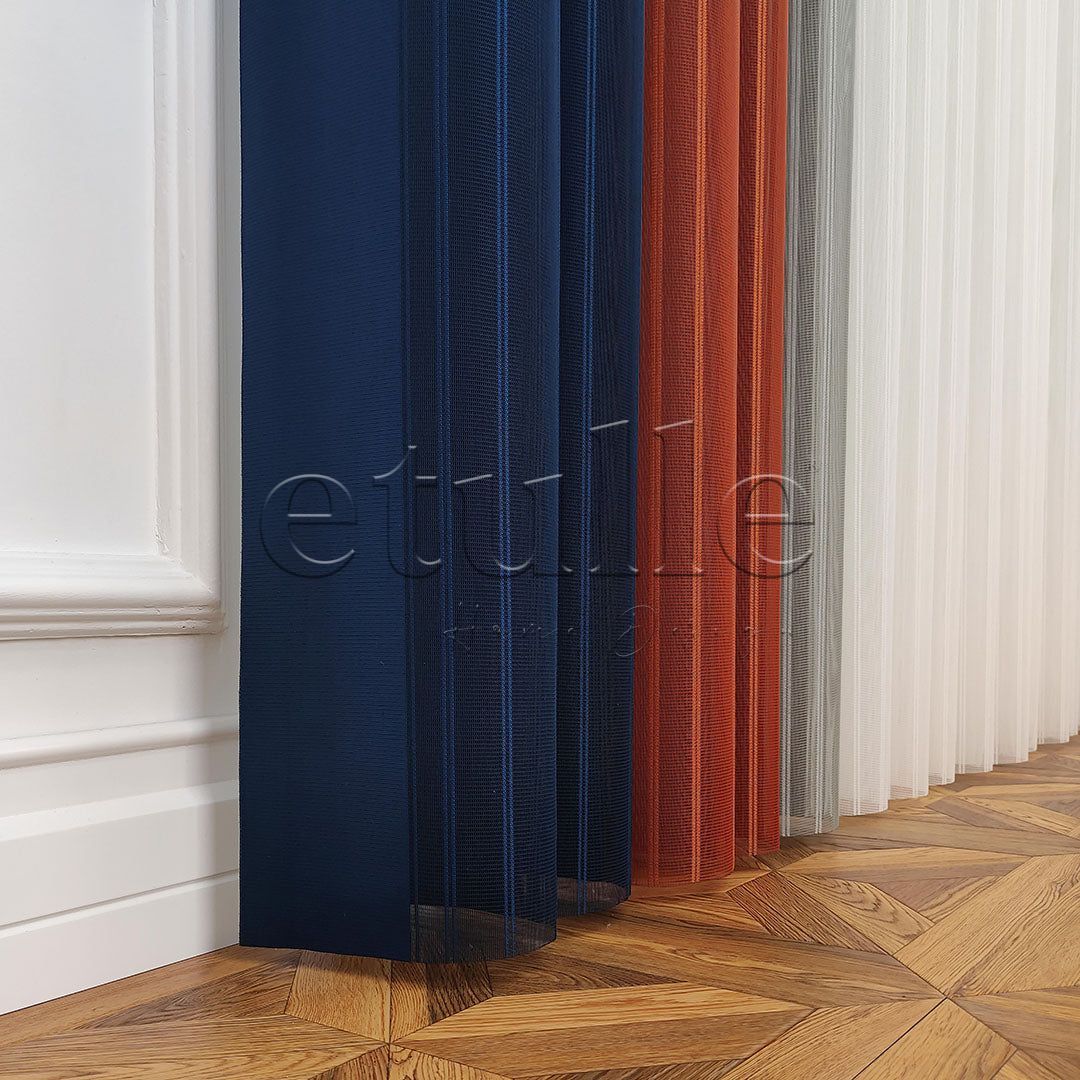 Leto - Striped Vertical Tulle Curtain