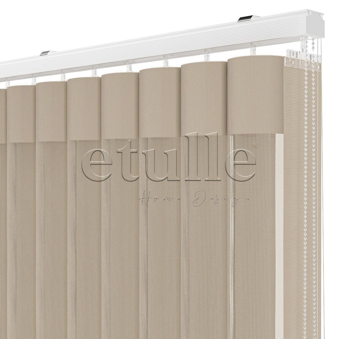 Leto - Plain Vertical Tulle Curtain