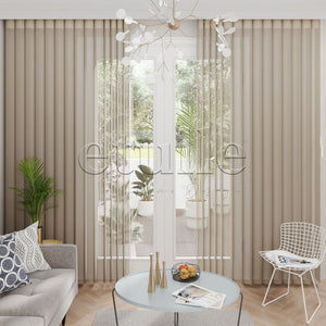 Leto - Plain Vertical Tulle Curtain