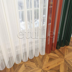 Loft - Striped Vertical Tulle Curtain