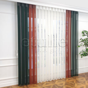 Loft - Striped Vertical Tulle Curtain