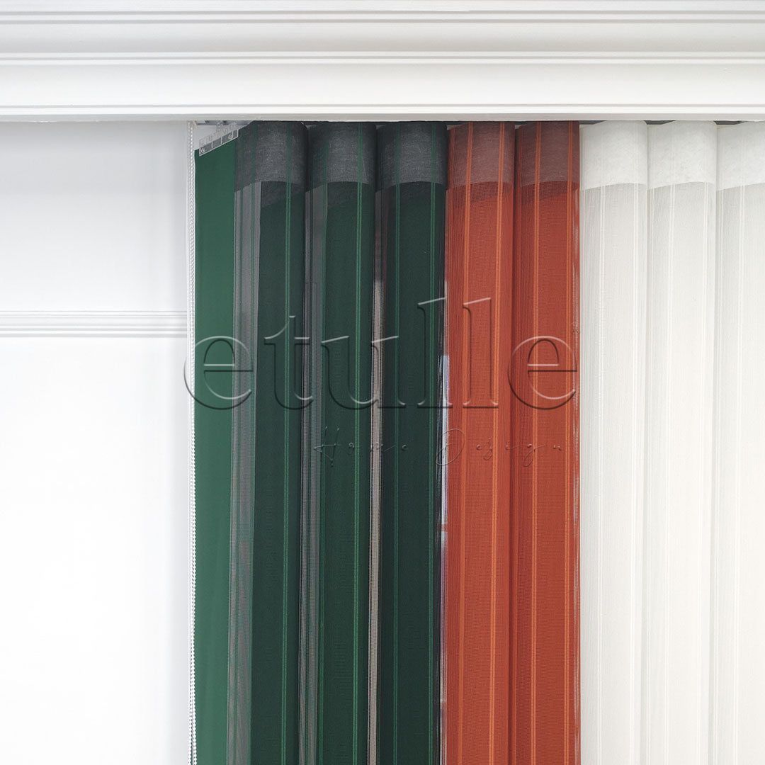 Loft - Striped Vertical Tulle Curtain
