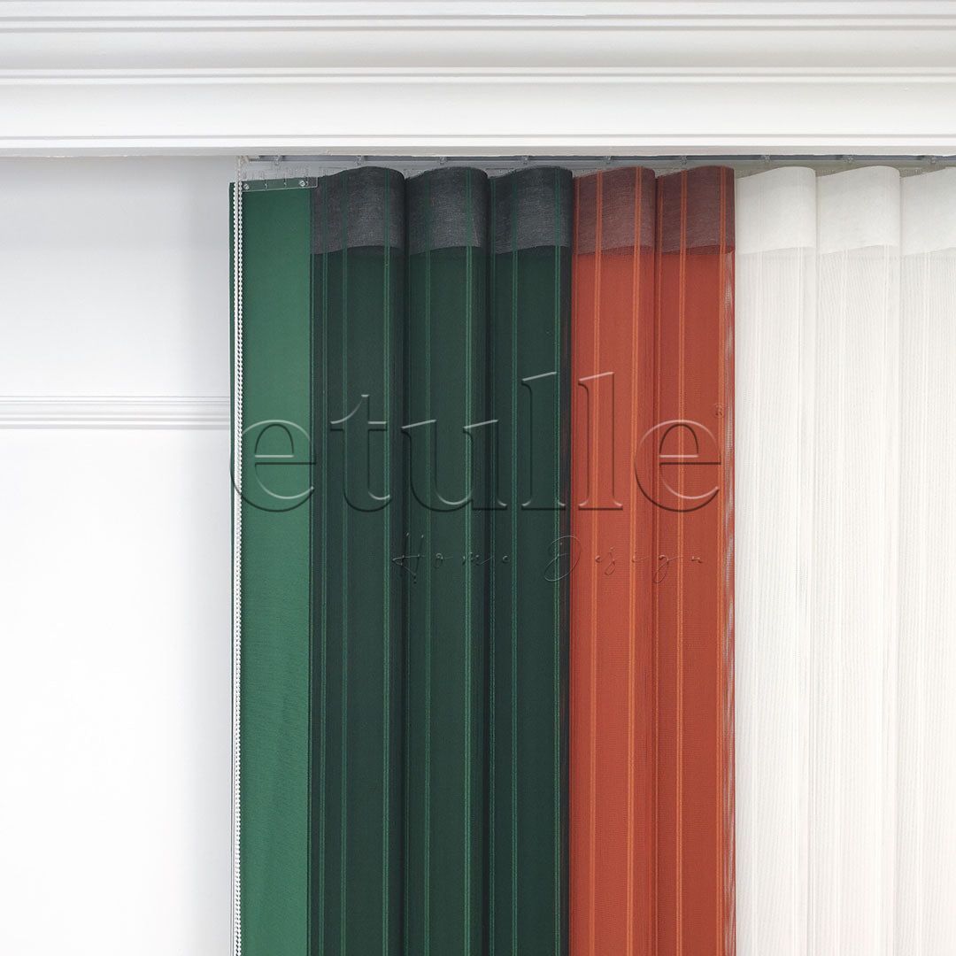 Loft - Striped Vertical Tulle Curtain