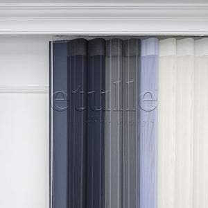 Madrid - Striped Vertical Tulle Curtains