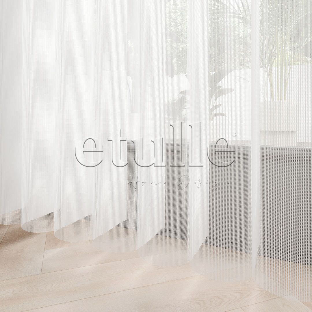 Majorelle - Printed Vertical Tulle Curtain