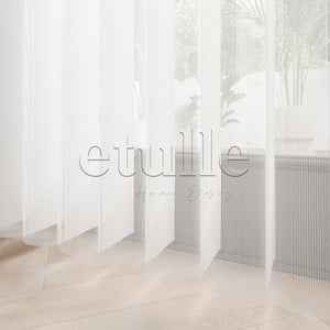 Majorelle - Printed Vertical Tulle Curtain
