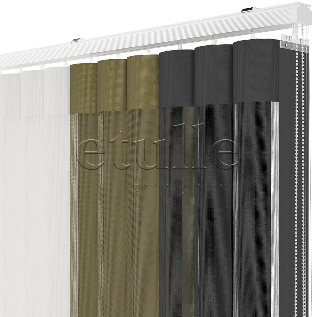 Menorca - Plain Vertical Tulle Curtain