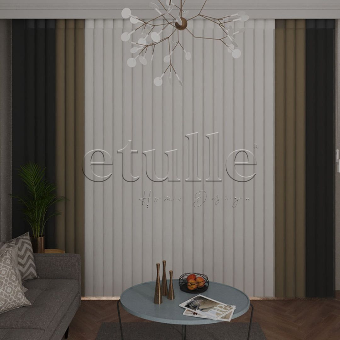 Menorca - Plain Vertical Tulle Curtain